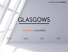 Tablet Screenshot of glasgows.co.uk